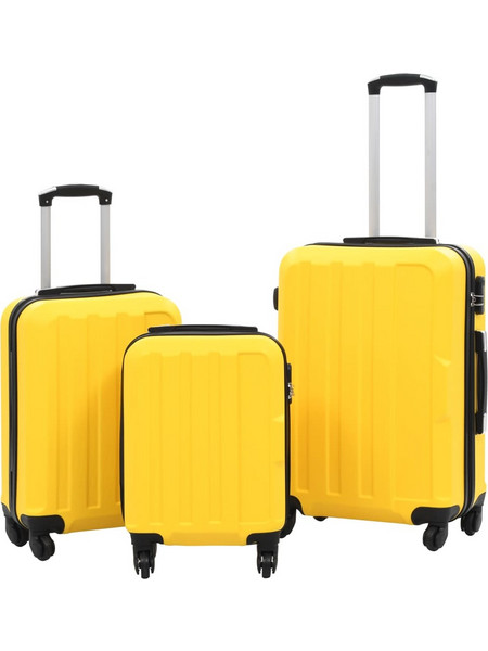 vidaXL 91876 Σετ Βαλίτσες 3τμχ Κίτρινες