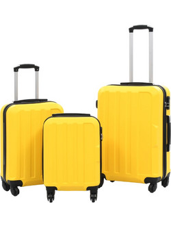 vidaXL 91876 Σετ Βαλίτσες 3τμχ Κίτρινες