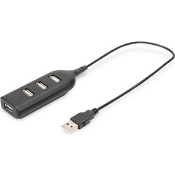 Digitus AB-50001-1 USB Hub 2.0 USB-A με 4 Θύρες USB-A