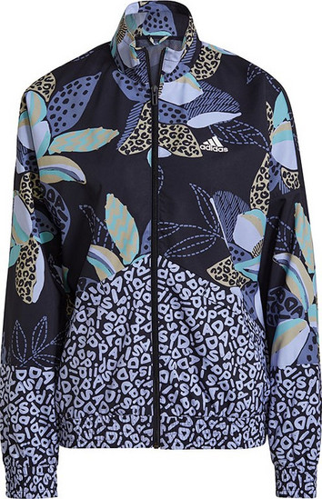 farm rio print relaxed lightweight windbreaker