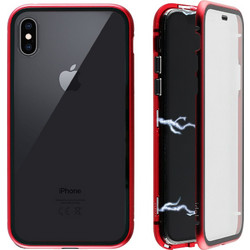 Idol 1991 Magnetic Metal Frame Θήκη Red (iPhone XS Max)
