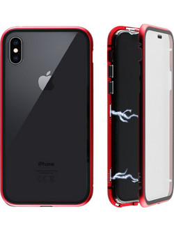 Idol 1991 Magnetic Metal Frame Θήκη Red (iPhone XS Max)