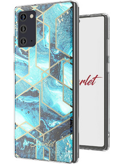 Ghostek Θήκη Stylish Scarlet Samsung Galaxy Note 20 - Blue Waves (SCACAS059)