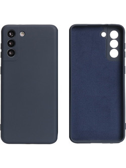 ΘΗΚΗ SAMSUNG S22+ PLUS 5G S906 6.55" SOLID SILICONE VELVET CAMERA GUARD DARK BLUE