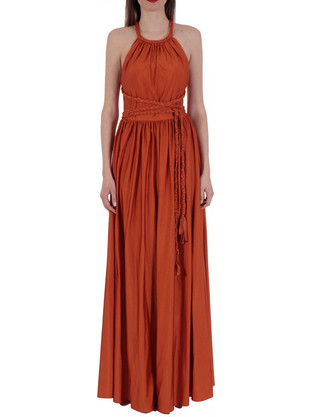 Twins Fantasy Βραδινό Φόρεμα Rusted T3928