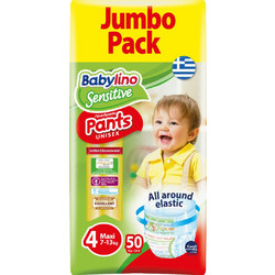 Babylino Pants Πάνες Βρακάκι No4 7-13Kg 50τμχ