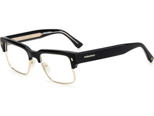 Dsquared2 DQ0020 2M2 Ανδρικός Σκελετός Γυαλιών Οράσεως Κοκάλινος Μαύρος