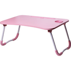 Πτυσσόμενο τραπέζι πρωινού laptop - ροζ Pink