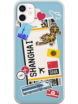 Θήκη Ticket To Shanghai iPhone 12 mini Flexible TPU (Διάφανη Σιλικόνη)