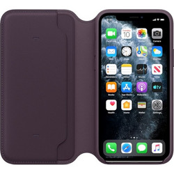 Apple Leather Folio Aubergine (iPhone 11 Pro)