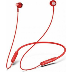 Lenovo HE06 Ακουστικά Bluetooth In Ear Red