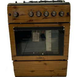 Calfer Gas F6TX40GF-B WOOD Κουζίνα Αερίου 64lt με Εστίες Αερίου 60cm