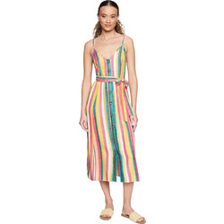 Hurley Sara Midi Καλοκαιρινό Καθημερινό Φόρεμα Πολύχρωμο 3HWD0409-LOLST