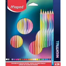 Maped Nightfall Ξυλομπογιές Σετ 24τμχ