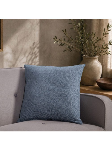 Μαξιλαροθήκη Norman 04 Denim Blue - 65x65cm δαπέδου