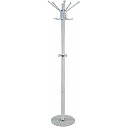 PROMO Καλόγερος Μέταλλο Βαφή Άσπρο Φ36cm H.172cm Woodwell ΕΜ181,2 - Woodwell