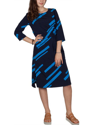 Soft Rebels Hedy Midi Καθημερινό Φόρεμα Navy Μπλε 117-763