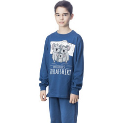 Galaxy Koala Family Παιδική Πιτζάμα Βαμβακερή Χειμωνιάτικη Μπλε 133-22