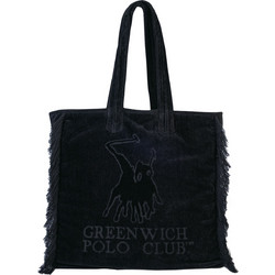Greenwich Polo Club 3656 Υφασμάτινη Τσάντα Θαλάσσης Ώμου Μαύρη 42x45cm