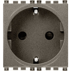 Πρίζα Sicury 2P+Τ 16A , DΕ Metal Arke