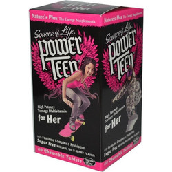 Nature's Plus Power Teen for Her 60 Μασώμενα Δισκία