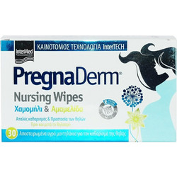 InterMed Pregnaderm Μαντηλάκια Καθαρισμού Στήθους 30τμχ