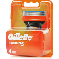 Gillette Fusion 5 Ανταλλακτικά Ξυραφάκια με 5 Λεπίδες & Λιπαντική Ταινία 4τμχ