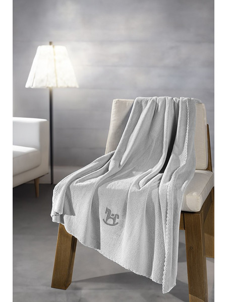 Guy Laroche Boy Toy Κουβέρτα Κούνιας Fleece 100x140 Γκρι