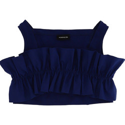 Monnalisa Lully Παιδικό Crop Top Αμάνικο Navy Μπλε 415616-5201-0056
