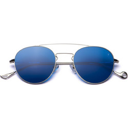 Eyepetizer Vosges C.1-2 Ανδρικά Γυαλιά Ηλίου Στρογγυλά Μεταλλικά Ασημί με Μπλε Polarized Φακό
