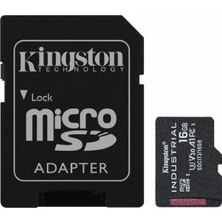 Kingston Industrial microSDHC 16GB Class 10 U3 V30 UHS-I + Adapter