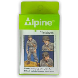 Alpine Us Tank Crew 2 Φιγούρα Μοντελισμού Ρητίνης 1:35