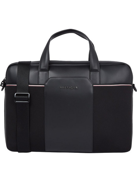 Τσάντα TOMMY HILFIGER 8438 Downtown Slim Computer bag 13.4" Μαύρη