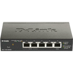 D-Link DGS-1100-05PD V2 Managed L2 Switch με 5 Θύρες Ethernet 1Gbps