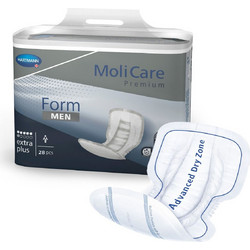 Hartmann Molicare Premium Form Men Extra Plus Σερβιέτες Ακράτειας 6 Σταγόνες 28τμχ