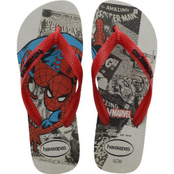 Havaianas Marvel Παιδικές Σαγιονάρες για Αγόρι Λευκές 4147012-1-0090