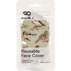 Eco Chic Face Cover Green Wild Birds M02 1τμχ