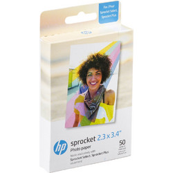HP - ZiNk Paper For Sprocket Select 50 Pack 2,3x3,4