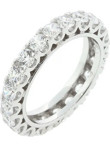 Million Diamonds Γυναικείο Δαχτυλίδι Σειρέ Ολόβερο από Λευκόχρυσο 14K με Ζιργκόν RΖ16091
