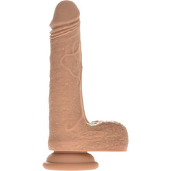 Kinksters Zetty Silicon Ρεαλιστικό Dildo με Βεντούζα & Όρχεις 19cm Flesh