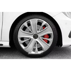 PEUGEOT Άθραυστα Τάσια AK 15" Ασημί (106, 107, 206, 207, 208, 307, 308, Parnter κα.) (4 τμχ)