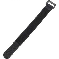 POWERTECH ιμάντας τύπου velcro TIES-027, 60x2cm, μαύρος, 10τμχ TIES-027