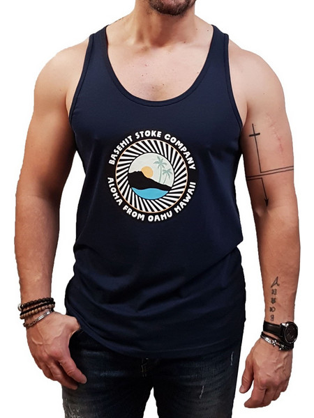Basehit - 221.BM37.32 - Navy Blue - Μπλούζα αμάνικη - indigo