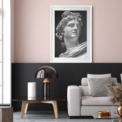 ΑΦΙΣΑ WALL-DESIGN APOLLO BELVEDERE 49508 (PVC/PLEXIGLASS ΑΣΠΡΗ ΚΟΡΝΙΖΑ ΜΕ ΠΛΑΙΣΙΟ) 40x60cm
