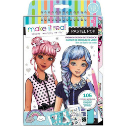 Make It Real- Fashion Design Sketchbook: Pastel Pop (3205)