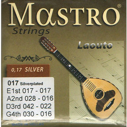 Mastro Σετ 8 Χορδές Λαούτου Silver Plated Copper 17" 3/4