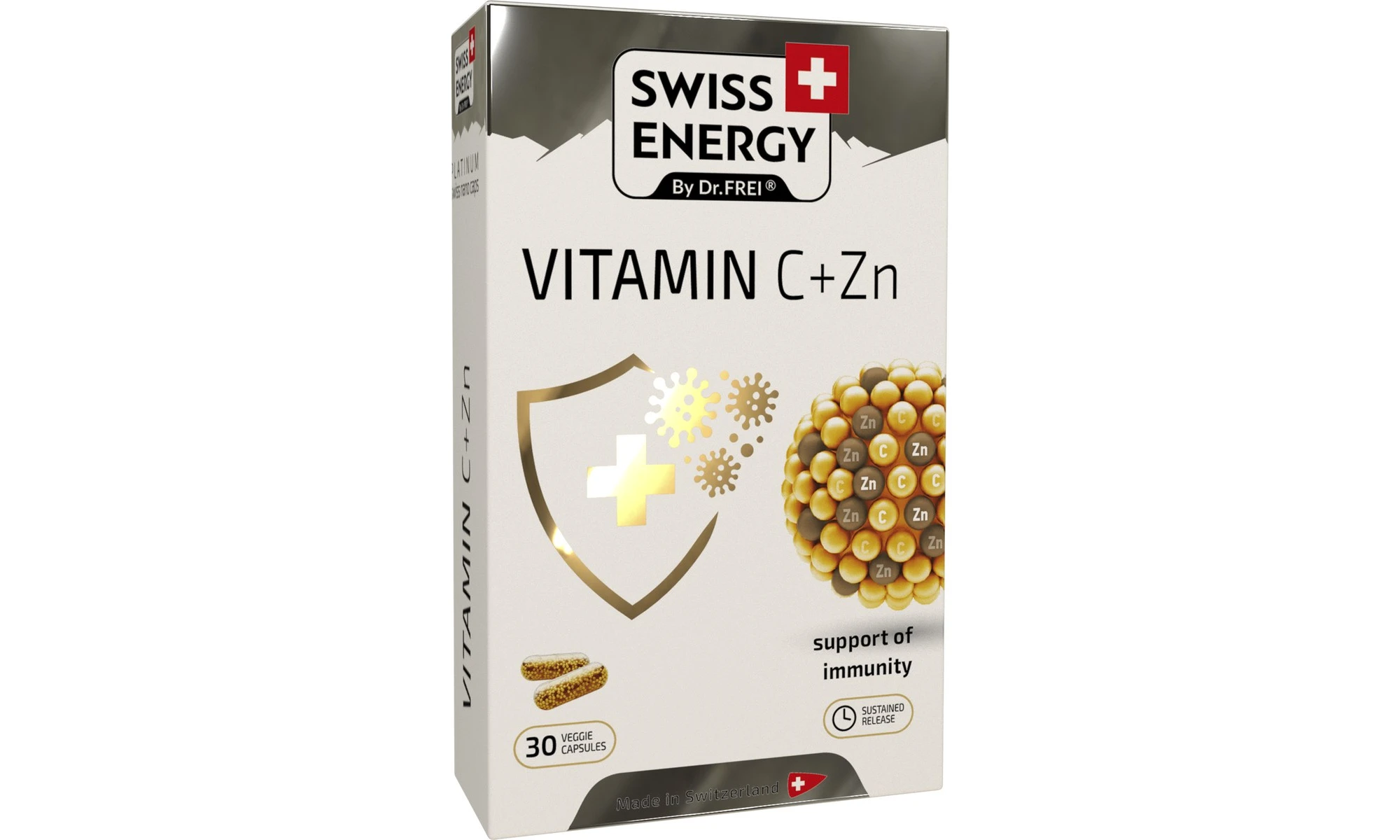Swiss Energy Vitamin C & Zin 30 Κάψουλες BestPrice.gr