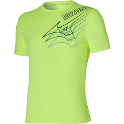 Mizuno Core Graphic Tee Ανδρικό Αθλητικό T-Shirt Κίτρινο J2GA2057-37
