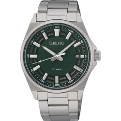 Seiko Ανδρικό Ρολόι με Ασημί Μεταλλικό Μπρασελέ SUR503P1