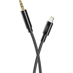 XO Καλώδιο Αντάπτορας Lightning σε 3.5mm 1m Μαύρο (NB-R211A BLACK)